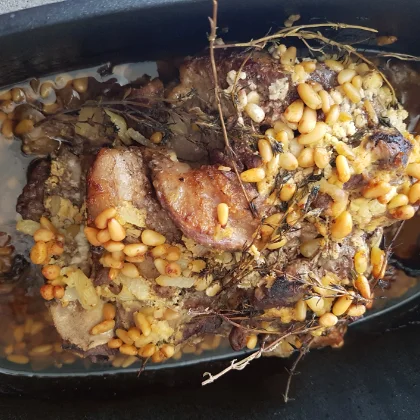 Wildschweinbraten mit Bohnen und Girasoli, Bild 2